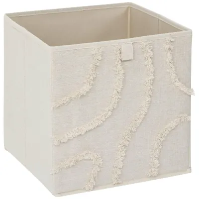 Produktbild von 5five Simply Smart | Aufbewahrungsbox - Dekobox - Regalbox - 31 x 31 cm - beige - Stoffbox - Boho