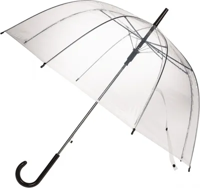Produktbild von Kuppel-Regenschirm Transparent mit Automatiköffnung 85cm