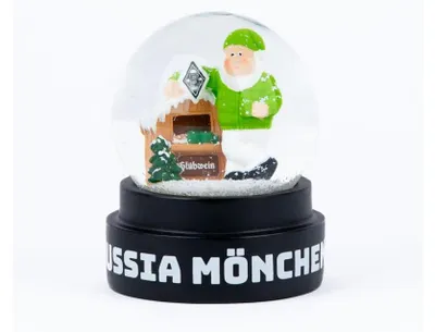 Produktbild von Borussia M´Gladbach Schneekugel "Weihnachtszwerg"