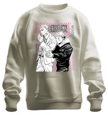 Produktbild von Jujutsu Kaisen Nanami Itadori Anime Ästhetik Geschenk Manga Sweatshirt Pullover, Natur, XL