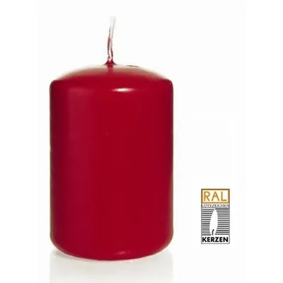 Obrázek produktu pro Svíčky sloupkové svíčky malé zásobníkové svíčky barva červená 200X80mm 6 kusů