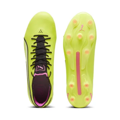 Produktbild von PUMA Fußball - Schuhe - Nocken King Ultimate FG/AG Phenomenal gelbschwarzpink 46,5