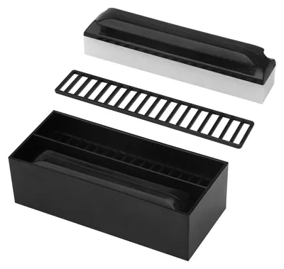 Reinigungsbürste aus Kunststoff, M, schwarz/weiß, 1 Stück