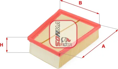 Produktbild von Luftfilter SOFIMA S 3417 A für RENAULT SCÉNIC II (JM0/1) Filtereinsatz