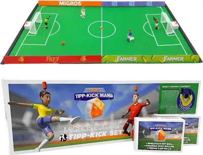 Image de Tipp-Kick Mania Migros Baby-foot Joueurs Buts Gardiens Ballons Set de jeu