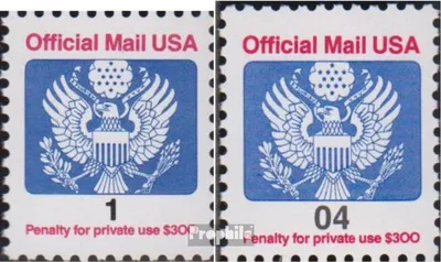 Produktbild von Briefmarken USA 1989 Mi D114,D116 (kompl.Ausg.) postfrisch Dienstmarke
