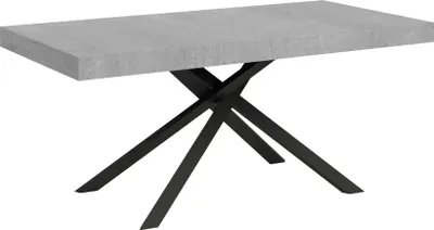 Immagine prodotto di ITYHOME - Tavolo allungabile 180/284x90 cm Karida cemento gambe antracite