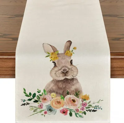 Produktbild von Tischläufer Ostern, Osterdeko Tischläufer Ostern Tischläufer Frühling Osterdeko Modern Ostertischläufer Für Drinnen Und Draußen Party Küche Esstisch Ostertischde