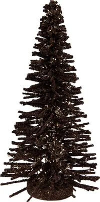 Image de Clayre & Eef Figurine de décoration de Noël Sapin de Noël Ø 14x25 cm Bois brun