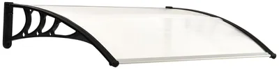 Produktbild von Outsunny Vordach Haustürvordach 75 x 120 cm Pultvordach Überdachung Weiß
