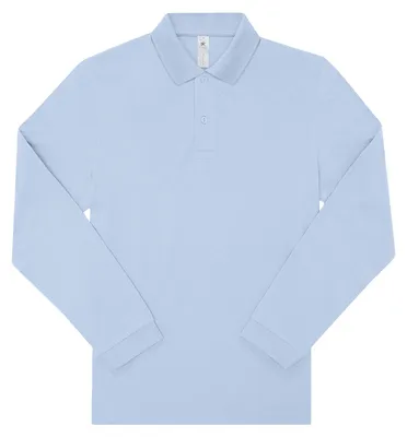 Image de B&C - Polo « My Polo 180 » pour homme à manches longues FK2867 (L) (bleu rougeoyant)