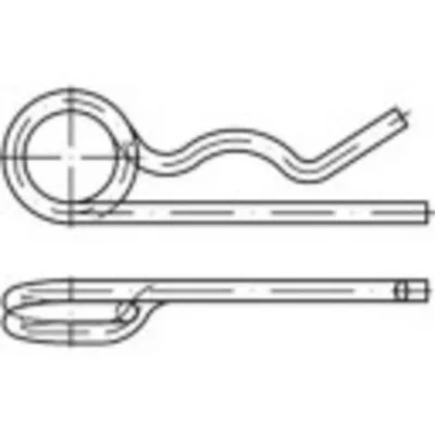 Produktbild von TOOLCRAFT Federstecker Edelstahl A4 25 St.