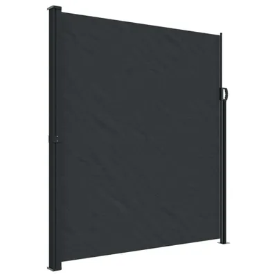 Zdjęcie produktu dla vidaXL Wysuwana markiza boczna czarna 220x500 cm