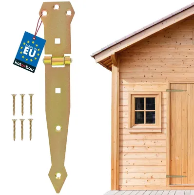Obrázok produktu pre KOTARBAU® Krížové závesy na dvere, pozinkovaná oceľ, závesy, 250 mm, zlatá farba