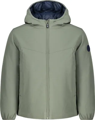 Produktbild von Kinderjacke Grün mit Kapuze – Wasserabweisend & Recycelt