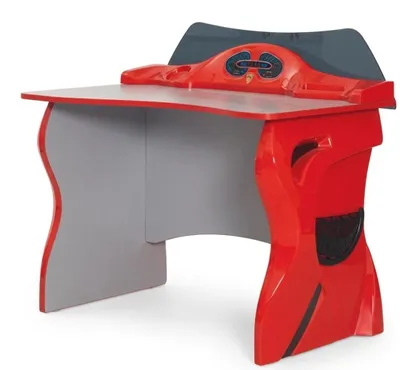 Produktbild von Schreibtisch Kinderzimmer Rot Silber Racing Design Motorsport