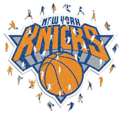Produktbild von Iconic Puzzles - New York Knicks, Logo, Holzpuzzle, offiziell lizenziert von der