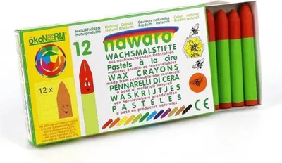Produktbild von ökoNorm Wachskreide nawaro 12 Stück - orange