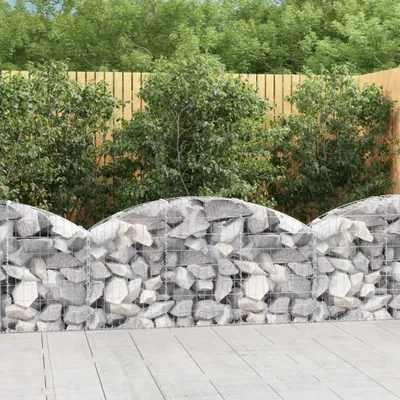 Produktbild von "Spring Sale"Gabionen/Gabione - Moderne und langlebige - Gabionenkörbe mit Hochbogen 150x30x60/80cm Verzinktes Eisen DE470552 - Beete