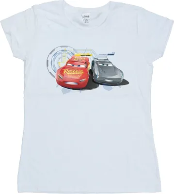 Produktbild von Disney - "Cars Lightning Vs Storm" T-Shirt für Damen BI13924 (M) (Weiß)