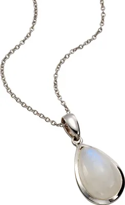 Produktbild von Jamelli Halskette 925/- Sterling Silber 45 weiß Mondstein irisierend 500245223J-45
