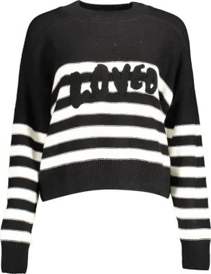 Image de DESIGUAL Pull Femme 22WWWJF26 Couleur : Noir, Taille : XL