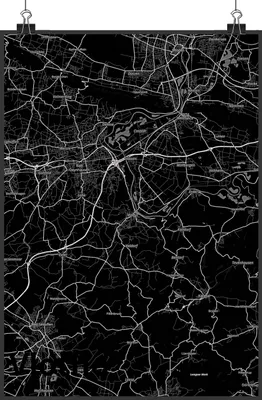 Produktbild von Mr. & Mrs. Panda Bild Vlotho DIN A1 - Geschenk, drucke, Kunstdruck, wanddeko, Stadt Dorf Karte Landkarte Map Stadtplan, Plakat, Deko