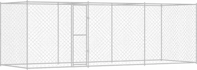 Produktbild von vidaXL Hundekäfig Silber 600 x 200 x 200 cm Verzinkter Stahl