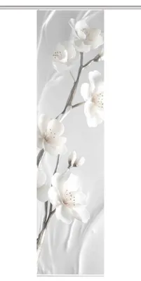 Produktbild von LAIRA Schiebegardine  recyceltes Polyester, 245x60 cm, Blumendruck