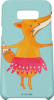 Produktbild von Mr. & Mrs. Panda Samsung Galaxy S8 plus Handyhülle  Fuchs Ballerina - Türkis Pastell - Geschenk, Cover, Hülle, Ballett, Geburtstag, Handy Case, Tänzerin, Handycover