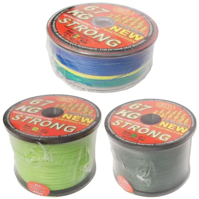 Produktbild von WFT KG STRONG Schnur geflochtene 600m 0,39mm 67kg, Farbe:Gelb