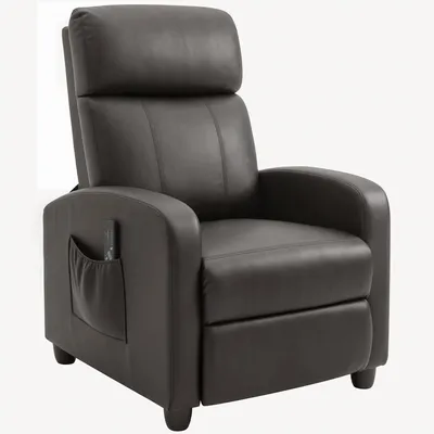 Produktbild von RelaxsesselFernsehsesselmitVibrationsmassage,Liegefunktion,2Massagepunkte,Fernbedienung,68x88x98cmBraun