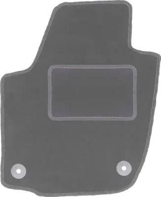 Immagine prodotto di Tappetino in velluto grafite per il lato conducente, adatto per Skoda Roomster (2006-2015, station wagon) – con fissaggi – perfettamente su misura