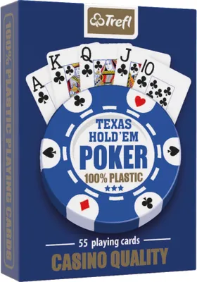 Obrázek produktu pro MUDUKO Trefl hrací karty Poker 100% plast 55ks.