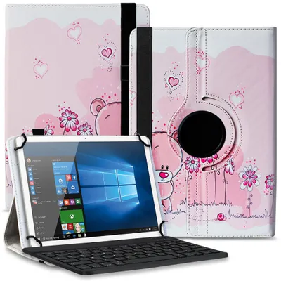 Produktbild von Tasche für Blackview Tab 20 16 15 13 12 11 10 Pro 9 8 Tastatur Hülle BluetoothFarbe Uni 360 Taschen:Motiv 1