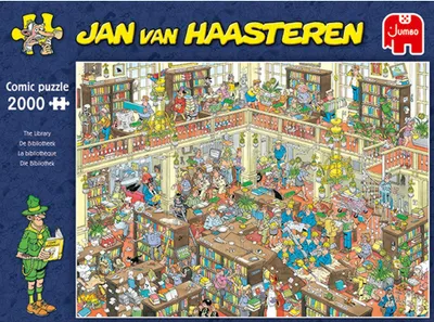 Produktbild von Jan van Haasteren - Die Bibliothek - 2000 Teile, 2000 Stück(e), Comics, 12 Jahr(e)