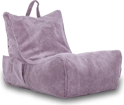 Produktbild von Ecopuf Fuzzy, Sessel Chaise Longue, Sitzsäck Bean Bag 60x80, Violett Sz63, 60x80