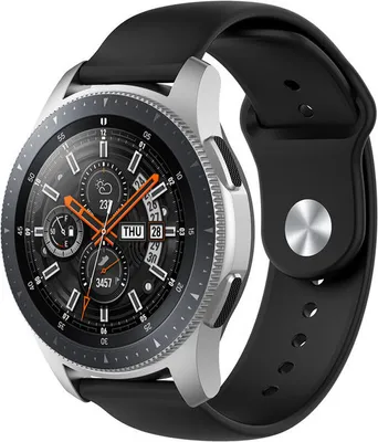 Produktbild von Strap-it Samsung Galaxy Watch 46mm Sportarmband (Schwarz)