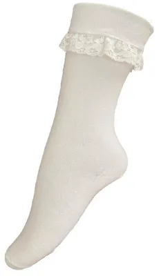 Produktbild von Trachtensocken mit Spitze weiß Bobbysocks