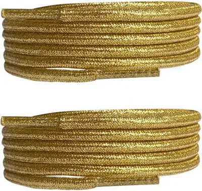 Runde Glitzerschnürsenkel in Gold - Länge: 90 cm