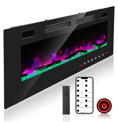 Obrázek produktu pro Vigevee Elektrický krb o velikosti 50 palců, výkon 1500 W, s Wi-Fi, Bluetooth a dálkovým ovládáním