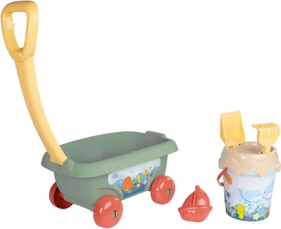 Produktbild von Smoby Toys Handwagen mit Eimergarnitur - Meeresmoti