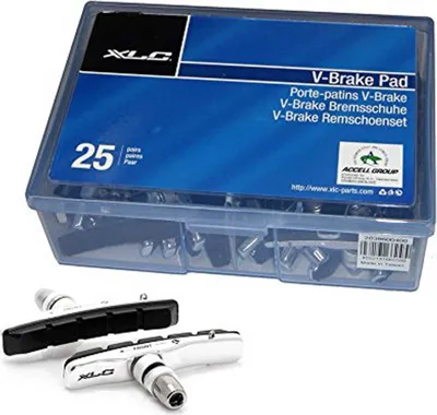 Image de XLC Cartouche V-Brake Patins de frein Emballage OEM 25 p. 72 mm EVP par set