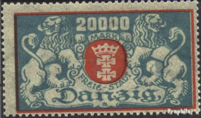 Produktbild von Briefmarken Danzig 1923 Mi 148  gestempelt Wappen