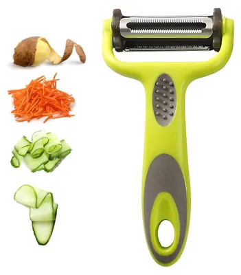 Produktbild von Kartoffelschäler - Edelstahl-Sparschäler - Zum Schälen von Gemüse und Obst - 1 Stück
