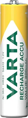 Produktbild von Varta 56613101404, Wiederaufladbarer Akku, AA, Nickel-Metallhydrid (NiMH), 4 Stück(e), 800 mAh, Blau, Grün