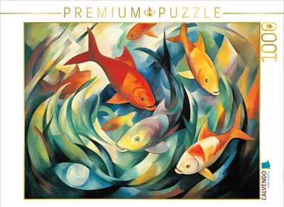 Produktbild von CALVENDO Puzzle Bunte Fische | 1000 Teile Lege-Größe 64x48cm Foto-Puzzle für glückliche Stunden