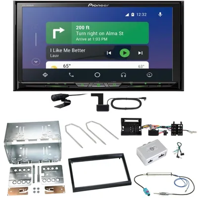 Produktbild von Pioneer AVH-Z9200DAB Android Auto Einbauset für Peugeot 207 307 Partner Expert