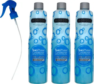 Produktbild von Morfose Reach Two Phase Collagen 3 x 400 ml Conditioner für gesundes Haar Set