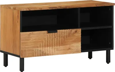 Zdjęcie produktu dla Szafka pod telewizor brązowy 80 x 33 x 46 cm Drewno z mango